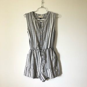 Cream and grey romper Target size extra small